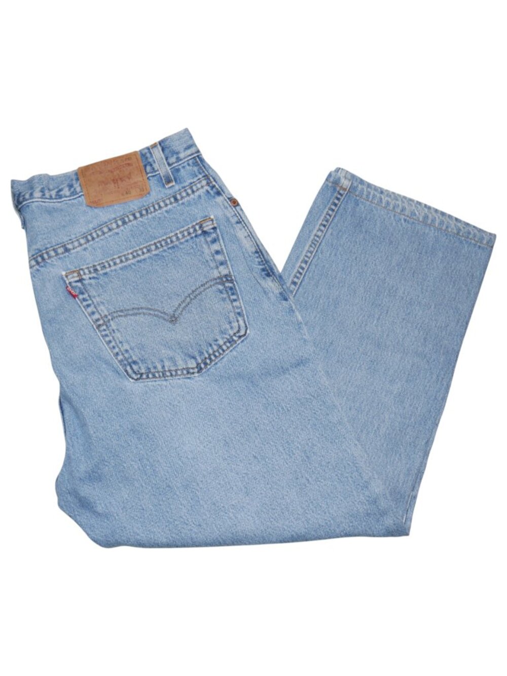 Vintage Levis 505 Men's Size 40x30 Regular Fit Jeans Light Wash Denim USA Made